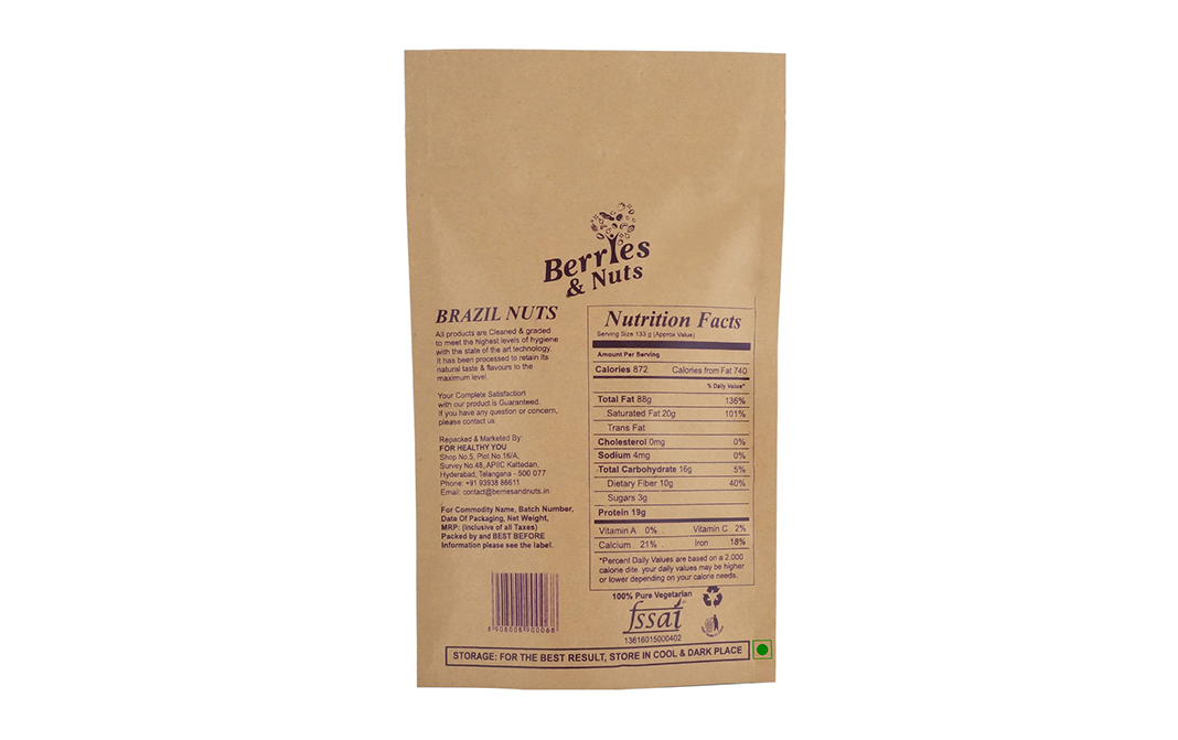 Berries & Nuts Brazil Nuts    Pack  500 grams